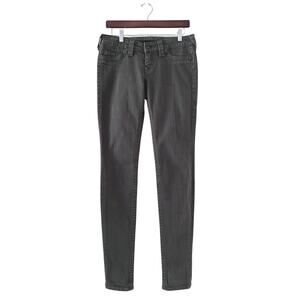 True Religion Shannon Skinny Jeans Women’s Size 28 Green Stretch USA Made